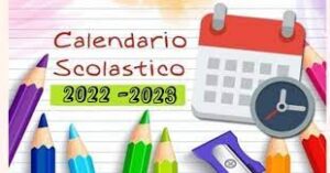 immagine calendario scolastico 2022/2023